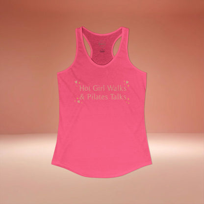 Hot Girls Walk Pilates Talks Racer Tanktop
