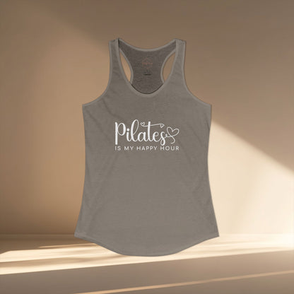 Pilates Is My Happy Hour Racer Tanktop